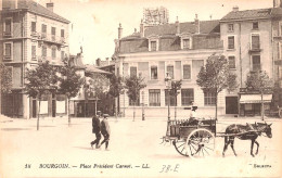 BOURGOUIN - Isère - Attelage - Place Président Carnot - Bourgoin