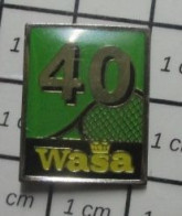 3617 Pin's Pins / Beau Et Rare / SPORTS / TENNIS RAQUETTE 40 WASA Va-z'y Wasa ! - Tenis