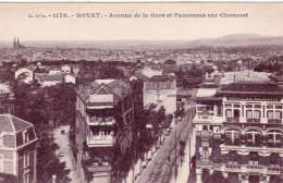 63 - ROYAT - Avenue De La Gare Et Panorama Sur Clermont - Royat