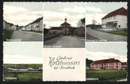 AK Holzhausen / Osnabrück, Verschiedene Ortsansichten, Volksschule, Patkengarten, Kloster Ohrbeck  - Osnabrück