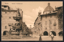 Cartolina Trento, Fontana E Via Belenzani  - Trento