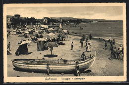 Cartolina Giulianova, Spiaggia E Passeggio, Boot  - Altri & Non Classificati