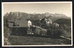 Cartolina Oberbozen, Teilansicht Mit Rosengartengruppe  - Sonstige & Ohne Zuordnung