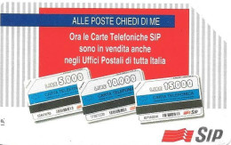 Italy: Telecom Italia SIP - Alle Poste Chiedi Di Me - Öff. Werbe-TK