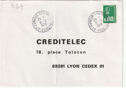 CAD   27  - EVREUX  CENTRE DE TRI      / N°  1891 - Manual Postmarks