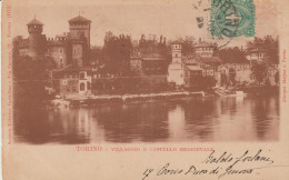 214-Torino-Piemonte-Castelleo Medioevale-v.1900 X L' Estero: Francia-5c.Scudo - Castello Del Valentino