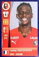 387 Lesley Ugochukwu - Stade Rennais FC - Panini France Foot 2022-2023 Sticker Vignette - Edizione Francese