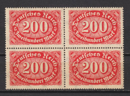 MiNr. 244 C ** Viererblock Geprüft (0389) - Unused Stamps