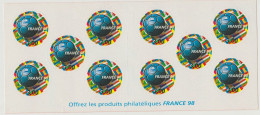 France Carnet N° BC3140 ** France 98 - Conmemorativos