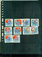 ROUMANIE ASTRONAUTES 10 VAL NON DENTELES  NEUFS A PARTIR DE 1.75 EUROS - Unused Stamps