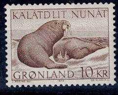 GREENLAND 1973 GREENLAND'S ANIMALS WIDE  MI No 83 MNH VF!! - Ungebraucht