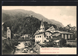 Cartolina Waidbruck Bei Trostburg, Ortspartie Mit Bachbrücke Und Kirche  - Autres & Non Classés