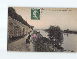 EPINAY SUR SEINE : Les Bords De La Seine, Chemin De Halage - état ( Partiellement Décollée ) - Autres & Non Classés