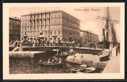 Cartolina Trieste, Ponte Rosso, Canale  - Trieste (Triest)