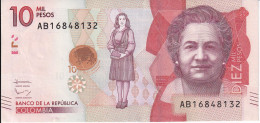 BILLETE DE COLOMBIA DE 10000 PESOS DEL AÑO 2015 EN CALIDAD EBC (XF) (BANK NOTE) - Colombie