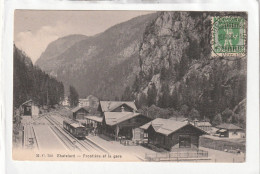 CPA :  14 X 9  -  Châtelard  -  Frontière Et La Gare - Sonstige & Ohne Zuordnung