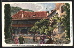 Künstler-AK F.A.C.M. Reisch: Burghof In Schloss Runkelstein B. Bozen  - Other & Unclassified