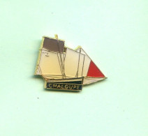 Rare Pins Bateau Voilier Chaloupe Ab542 - Barcos