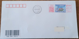 China Cover Silk Road Shipping (Wujiang, Jiangsu) Color Postage Machine Stamp First Day Actual Shipping Seal - Briefe