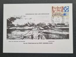 TAAF, Timbre Numéro 147 Oblitéré De Kerguelen Le 1/1/1989. Le Port De JEANNE D'ARC. - Storia Postale