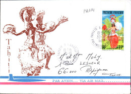 POLYNESIE SEULSUR LETTRE POUR LA FRANCE 1980 - Covers & Documents