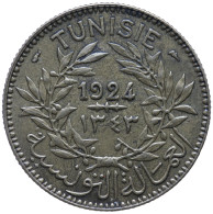 LaZooRo: Tunisia 2 Francs 1924 XF / UNC - Tunesien