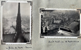 Photo Originale Paris 1934 Saint Michel Depuis Notre-Dame Lot De 2 Photos - Orte