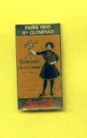 Rare Pins Coca Cola Escrime Jeux Olympiques Paris 1900 Ab615 - Scherma