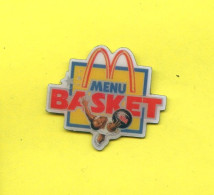 Rare Pins Mc Donald's Menu Basketball Ab616 - McDonald's