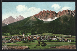 Cartolina Innichen /Pustertal, Totalansicht Mit Bergen Im Hintergrund  - Sonstige & Ohne Zuordnung