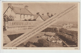 CARTOLINA DI Llanfairpwllgwyngyllgogerychwyrndrobwllllantysiliogogogoch - FORMATO PICCOLO - Anglesey