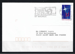 FRANCE 1995- Y&T N° 2937 . 3 F.70 Bleu Et Rouge , Sur Lettre. Oblitération Du 10-4-95. 94 ST MAURICE .Val De Marne. - Brieven En Documenten