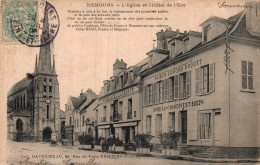 77 - NEMOURS / L'EGLISE ET L'HOTEL DE L'ECU - Nemours