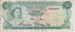 BILLETE DE BAHAMAS DE 1 DOLLAR DEL AÑO 1974  (BANKNOTE) PEZ-FISH - Bahamas