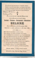 Ellezelles , 1906 - 1908 - Todesanzeige