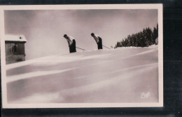 Cpsm 74 Saint Gervais Les Bains Le Téléférique, Une Piste Au Bettex - Saint-Gervais-les-Bains