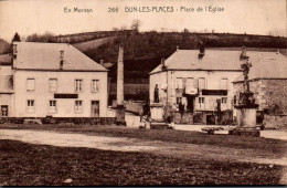 N°1297 W -cpa Dun Les Places -place De L'église- - Autres & Non Classés