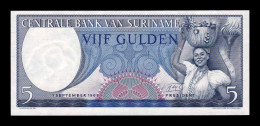 Surinam Suriname 5 Gulden 1963 Pick 120 Sc Unc - Suriname