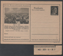 ALSACE OCCUPEE - ZABERN - SAVERNE / 1942 ENTIER POSTAL ILLUSTRE  # 42-39-1-B7 / Storch # L21d / COTE 35.00 € (ref 8264) - Standaardpostkaarten En TSC (Voor 1995)