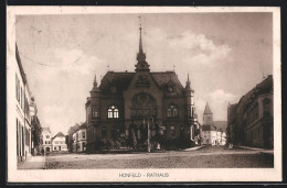 AK Hünfeld, Rathaus Mit Umliegenden Strassenpartien  - Huenfeld