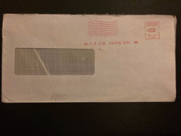 LETTRE EMA SD W 014 (MACHINE DE REMPLACEMENT) à 050 Du 9 X 72 PARIS VIII - Affrancature Meccaniche Rosse (EMA)