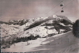 Cpsm 74 La Clusaz Téléférique De Beauregard, Chaine Des Aravis, Crêt Du Merle - La Clusaz