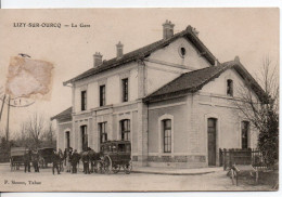 Carte Postale Ancienne Lizy Sur Ourcq - La Gare - Chemin De Fer - Lizy Sur Ourcq