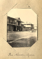 Cayenne , Guyane * Rue Nationale * RARE Photo Circa 1890/1910 10x8cm - Cayenne