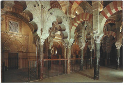 MEZQUITA CATEDRAL, ARCOS Y COLUMNAS EN LA ENTRADA AL VESTIBULO DEL MIHRAB.-  CORDOBA - ( ESPAÑA ) - Chiese E Cattedrali