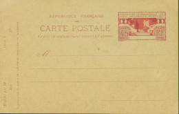 Entier Carte Postale Exposition Internationale Des Arts Décoratifs Modernes Paris 1925 45c Violet & Carmin Carton Vert - Standaardpostkaarten En TSC (Voor 1995)