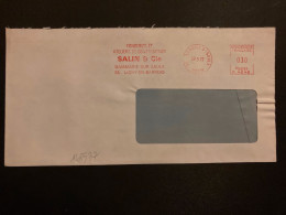 LETTRE EMA P 4848 à 030 Du 20 9 72 55 DAMMARIE S/SAULX MEUSE + FONDERIES ET ATELIERS DE CONSTRUCTION SALIN & Cie - EMA (Print Machine)