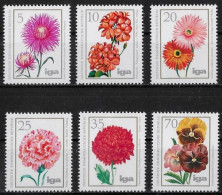 ALLEMAGNE DE L'EST - FLEURS - N° 1750 A 1755 - NEUF** MNH - Other & Unclassified