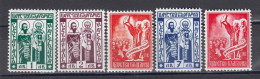Bulgaria 1937 - Millenaire De L' Alphabet Cyrillique, YT 290/94, MNH** - Ungebraucht