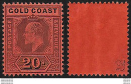 1902 Gold Coast Edoardo VII 20s. MNH SG N. 48 - Altri & Non Classificati